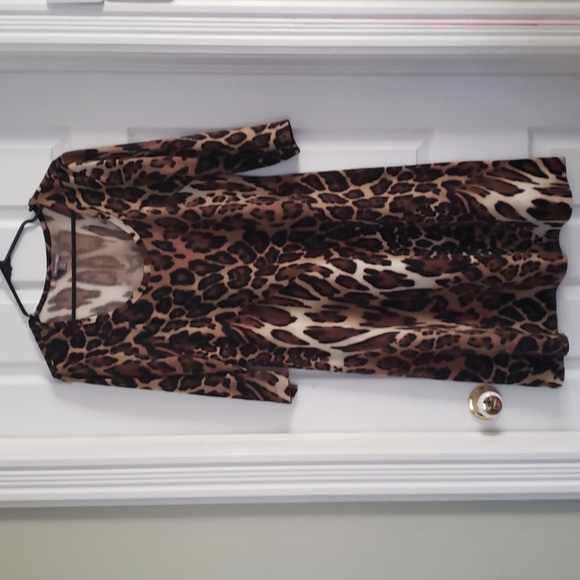 Roz & Ali 3/4 sleeve Dress - Picture 1 of 4